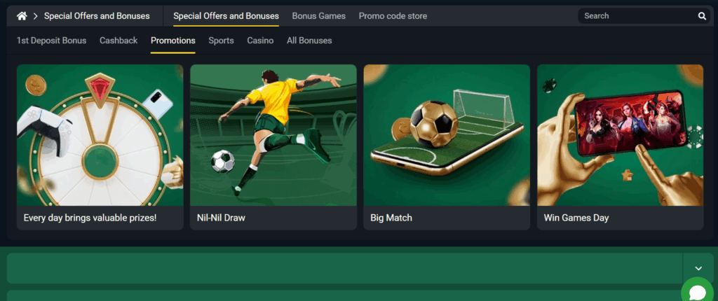 Terms of use of any Betwinner bonus code